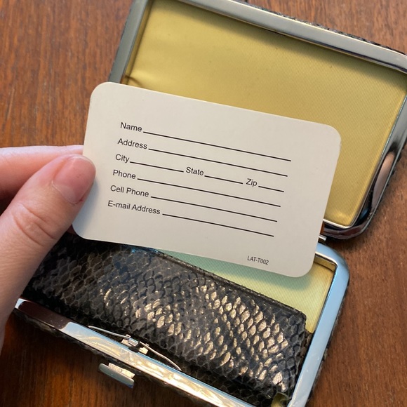 latico Leather Snake Print Card Holder - Picture 5 of 6